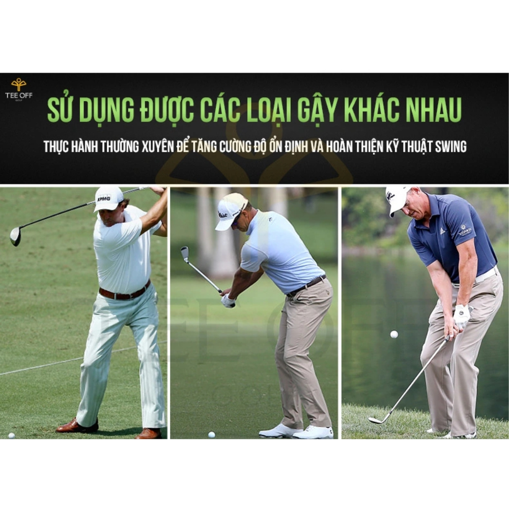 Thảm tập swing golf xoay 360 độ - PGM HL005: Chính hãng