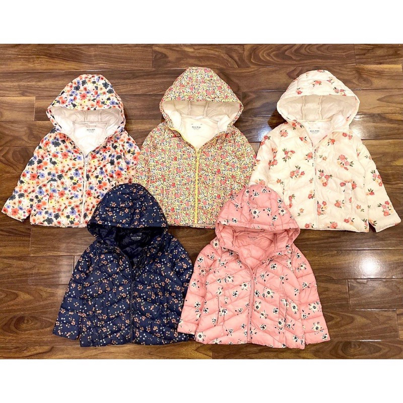 Áo phao siêu nhẹ bé gái Z.A.R.A xuất dư xịn