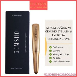 Serum Dưỡng Mi Gemsho Eyelash & Eyebrow 3ml Của Mỹ.