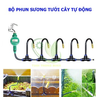 Bộ phun sương 5 béc tưới cây điều chỉnh hướng đa năng
