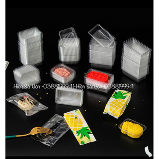 10 khay + túi đựng bánh dứa, Combo 10 cái khay túi