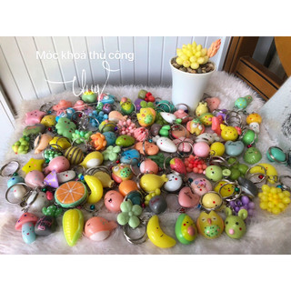 10 Khoen Móc Khoá,handmade( làm đất sét DIY )