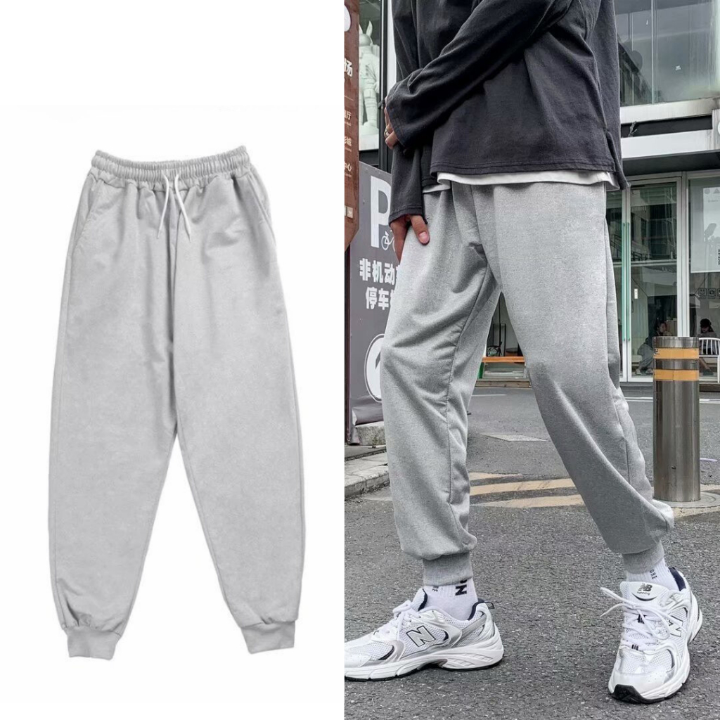 Quần Thể Thao Nam , quần jogger trơn bo gấu form 40-70kg 🔔 - TÂMSHOP