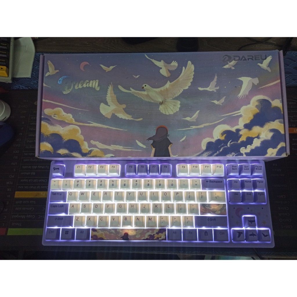 Bàn phím cơ Dareu A87 A98PRO hàng new chính hãng bảo hành 6 tháng