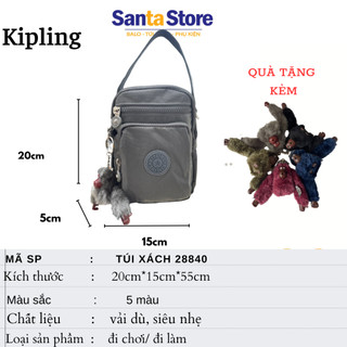 Túi đeo chéo, cầm tay kipling 2 trong 1 hình chữ nhật nhỏ năng động, tiện lợi, thời trang - santa store