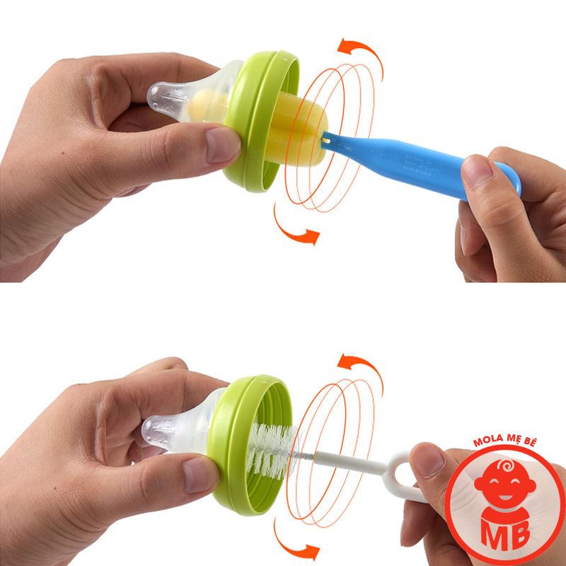 Cọ rửa bình sữa 4 chi tiết cho bé