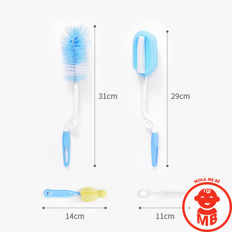 Cọ rửa bình sữa 4 chi tiết cho bé