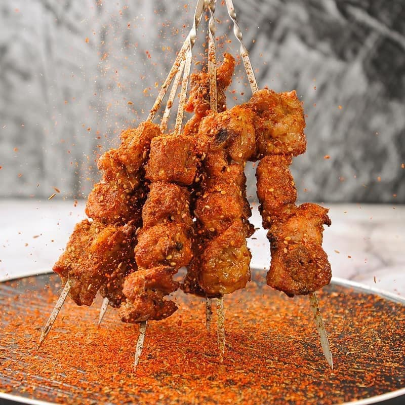 Bột Ớt Cay Tê 1+2 Bột ớt Chấm nướng, Gia vị Trung, Bột ớt Trung 100g