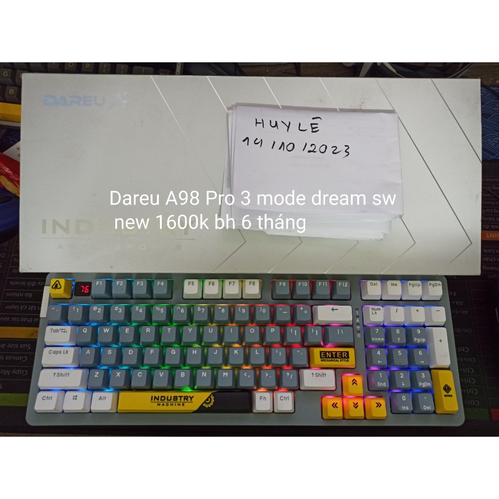 Bàn phím cơ Dareu A87 A98PRO hàng new chính hãng bảo hành 6 tháng