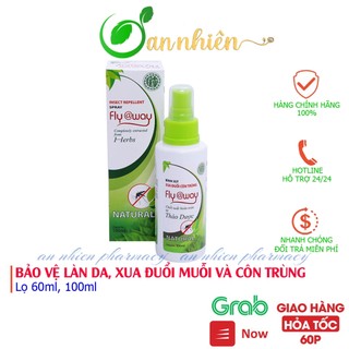 Bình xịt xua đuổi côn trùng thảo dược Fly @way