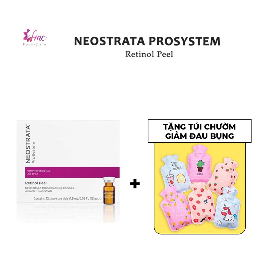 [MUA 1 TẶNG 1] Tinh chất Neostrata Prosystem Retinol Peel full box 12 ống + Tặng 1 túi chườm giảm đau bụng