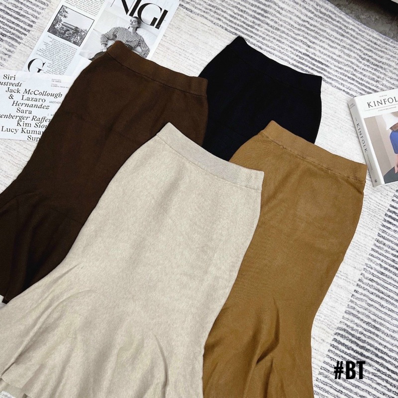 Chân váy len đuôi cá