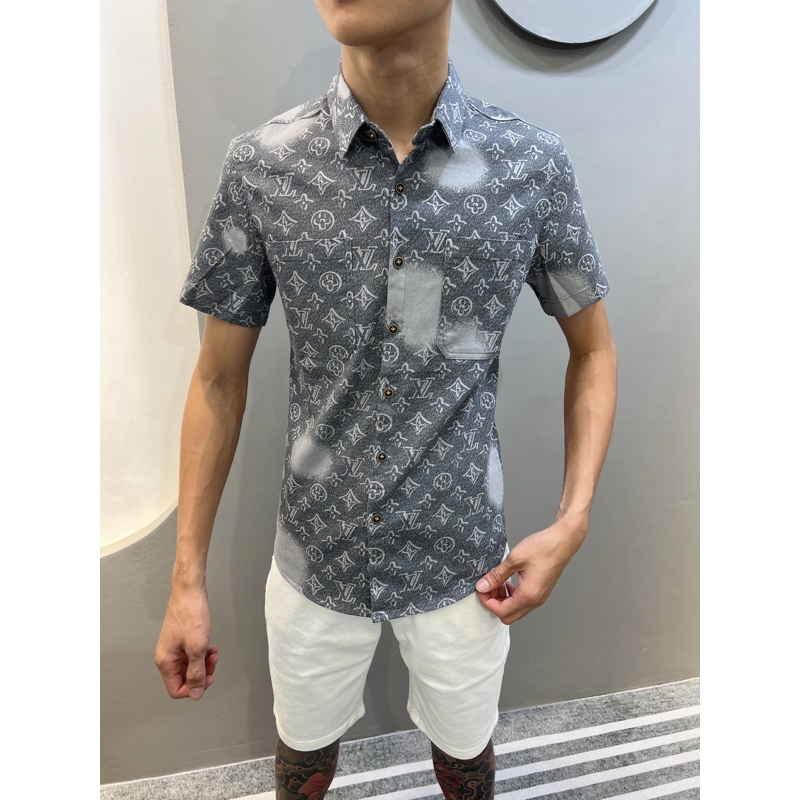 ÁO SƠMI TAY NGẮN LV LOANG