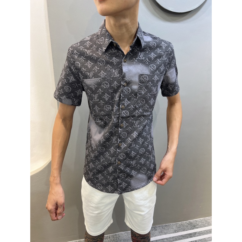 ÁO SƠMI TAY NGẮN LV LOANG