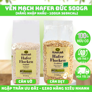 Yến mạch hữu cơ Hafer Flocken Bio Alnatura Đức mẫu mới túi 500g