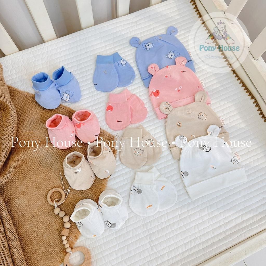Set Mũ, Bao Tay, Bao Chân Dokma Chất Cotton Mỹ Cho Bé Sơ Sinh - Phụ Kiên Sơ Sinh/ Newborn/NB