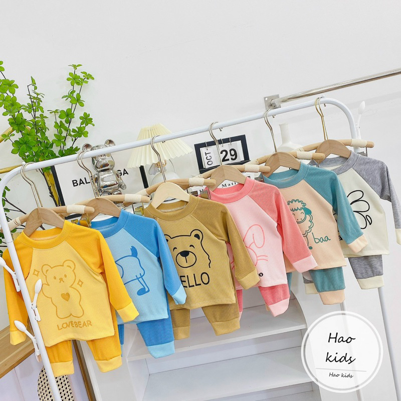 Bộ tăm giáp thân phối màu cho bé