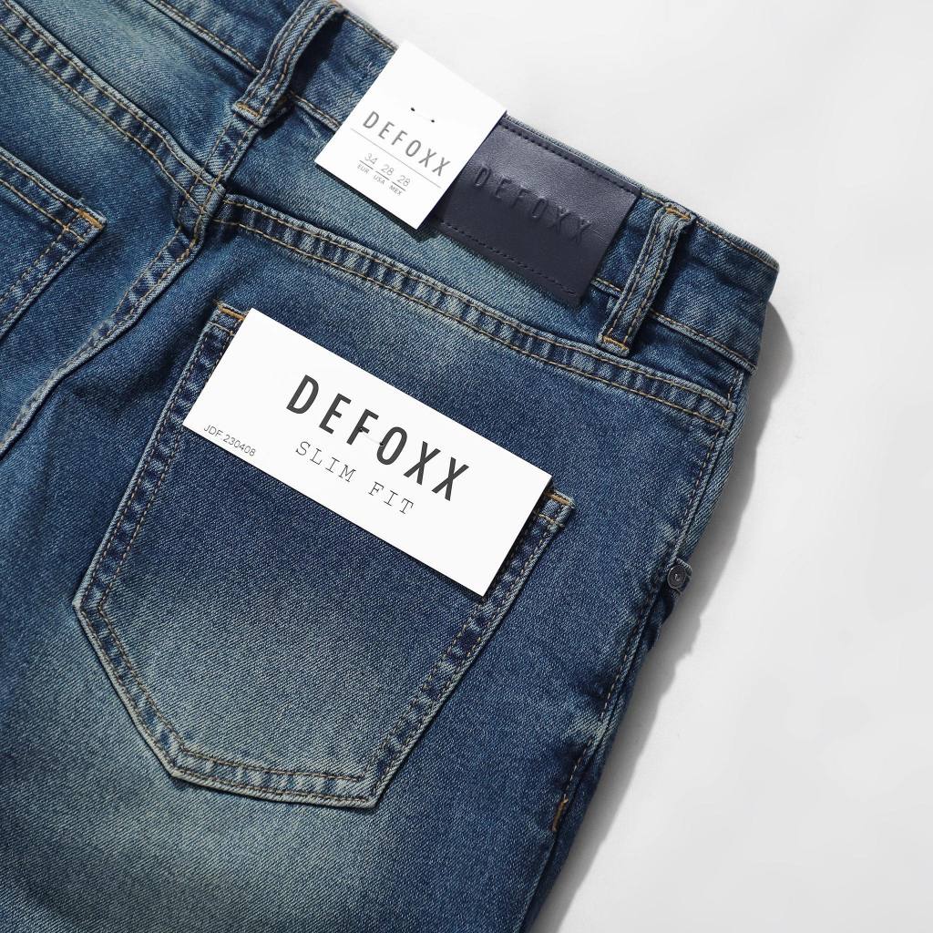 QUẦN JEANS DEFOXX 273 Xanh bụi rách