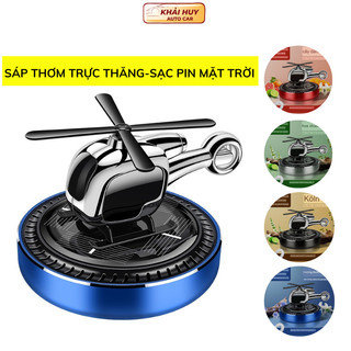 Máy bay trực thăng - máy khuếch tán tặng kèm sáp thơm khử mùi xoay bằng năng lượng mặt trời carlox khaihuyauto