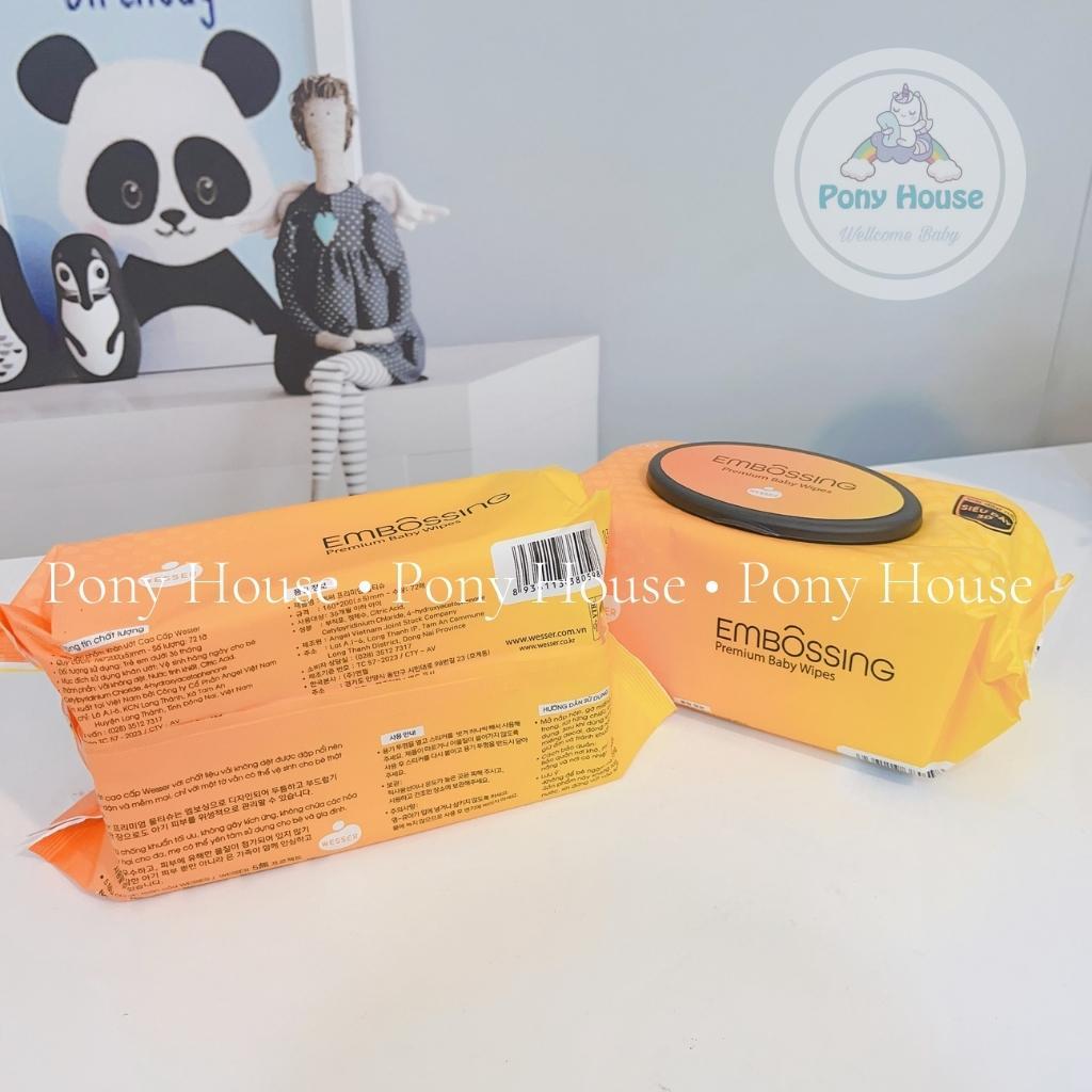 Khăn giấy ướt cao cấp WESSER Không Mùi An Toàn Cho Bé 80 tờ/gói CHÍNH HÃNG