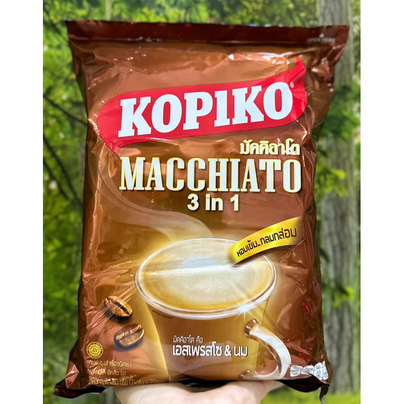 Cafe hoà tan 3 in 1 Kopiko Macchiato Thái Lan /24g*20gói