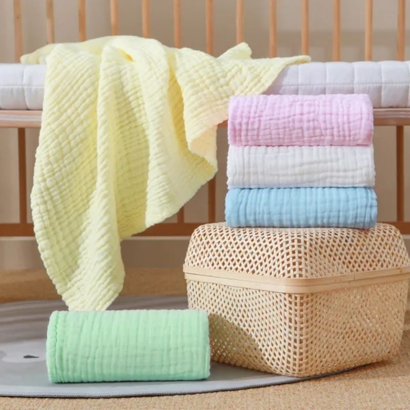 Khăn tắm/ Chăn xô cao cấp 6 lớp cotton mềm cho bé sơ sinh