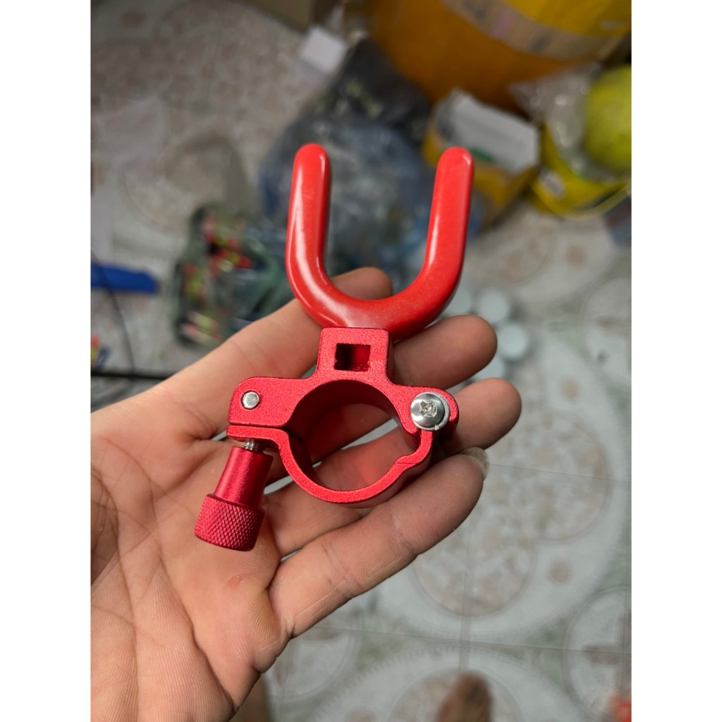 Ngoe gác cần câu cá, ngoe kim loại bọc đầu cao su, ngoe đua xe phụ dài 10cm