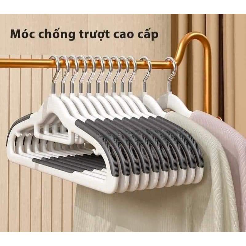 Móc treo quần áo chống trượt đa năng xoay 360 độ chất nhựa cao cấp bền bỉ chịu được vật nặng