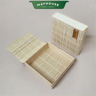 Hộp quà tặng mây tre đan, giỏ quà tết sang trọng xưởng mayhouse