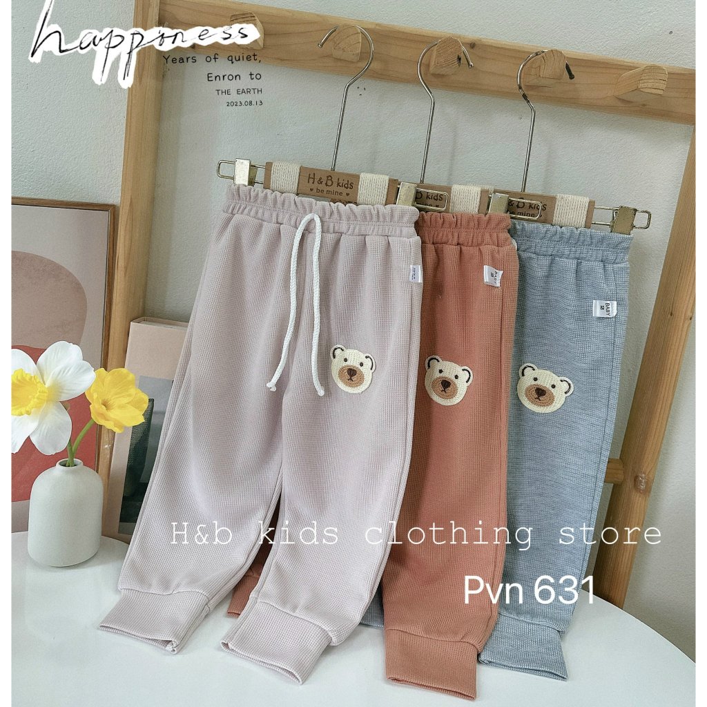 Quần dài cho bé trai bé gái , quần thu đông chất tổ ong cho bé trai bé gái 10-30kg