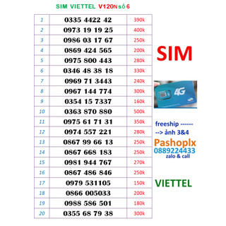 Sim viettel 10 số đẹp 6
