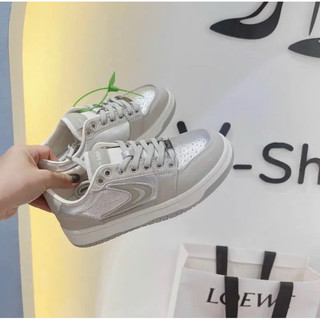 Giày thể thao sneaker màu bạc siêu hot new 2023