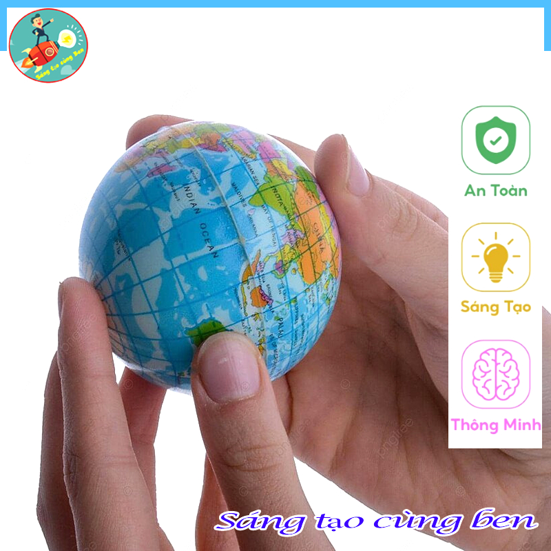 Đồ chơi stem - Mô hình QUả ĐịΔ CầU, Đồ chơi thông minh, giáo dục sáng tạo an toàn cho Bé