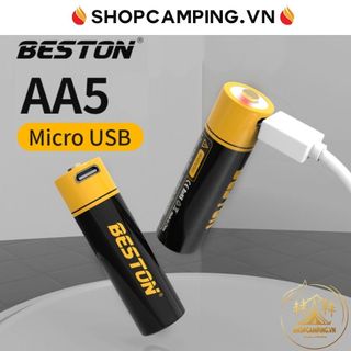 Pin tiểu sạc AA/AAA Beston 1.5V 3500mWh/800mWh cao cấp sạc nhanh bằng cổng micro USB [Chính Hãng]