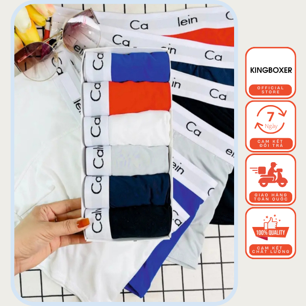 Quần Sịp Đùi Nam, Quần Sịp Boxer Nam CK , Phong cách Thể thao, thoáng khí, đai co giãn 4 chiều và mạnh mẽ