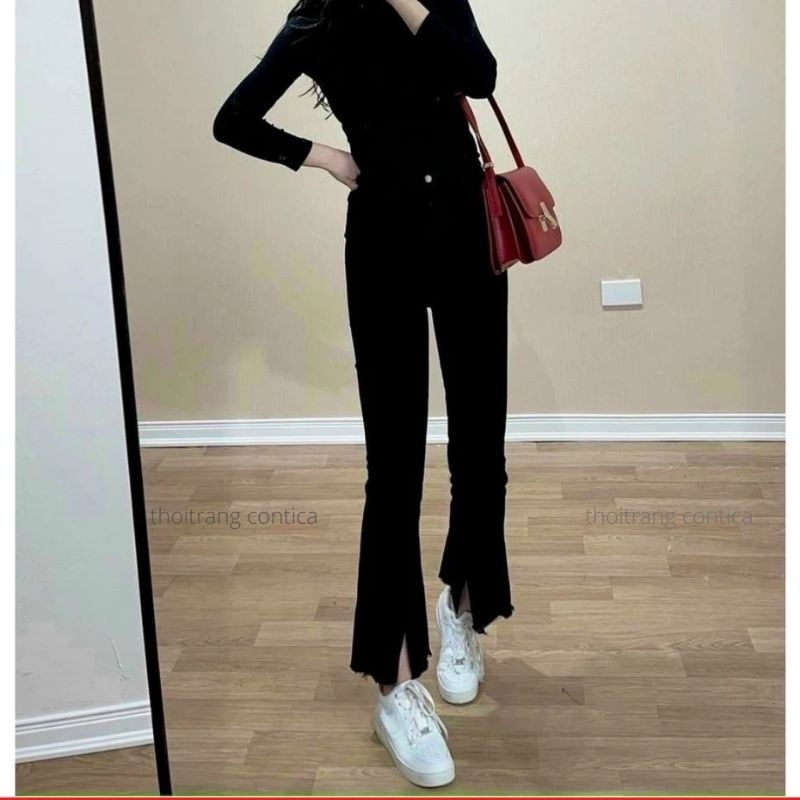 Jean Loe đen eo 68 dài 102