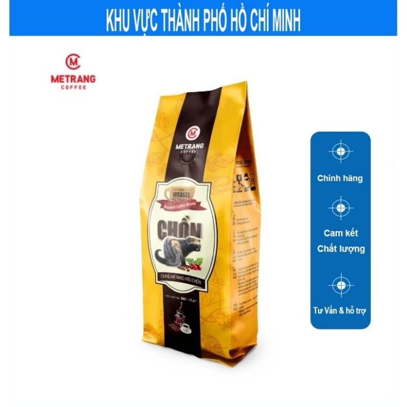 Cà Phê Mê Trang Chồn Cao Cấp(Arabica Moka Cầu Đất)Túi 500g