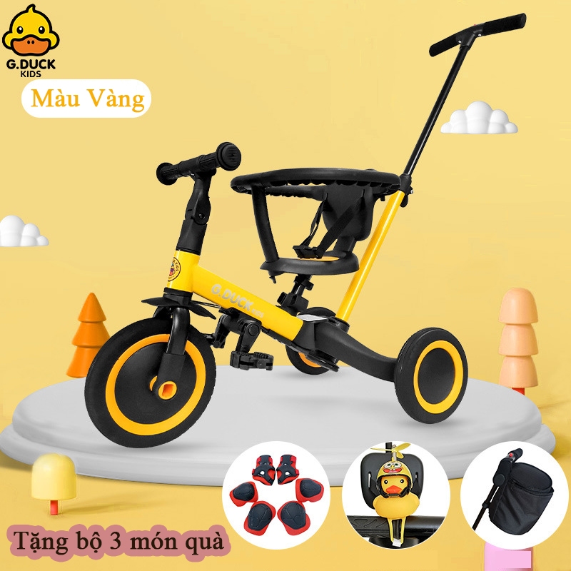 Xe đạp đa năng 5 trong 1 cho bé 1-6 tuổi kết hợp xe đạp 3 bánh, xe đẩy cho bé và xe chòi chân thăng bằng - MK23011