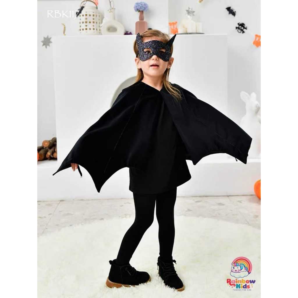 Sét Đồ Hoá Trang Halloween Bé Gái gồm