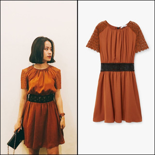[ MANGO AUTH ]  ĐẦM PHỐI REN MANGO SĂN SALE ( MỚI 100% )