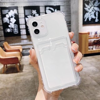 Ốp Lưng Iphone Ví Cài Thẻ Chống Sốc Dẻo Trong Suốt Chống Bụi Bẩn 7plus/8/8plus/x/xs/11/12/13/14/15/16/pro/plus/promax