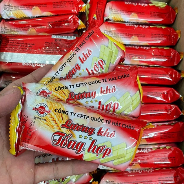 Lương khô hải châu 65g Ca cao/đậu xanh/tổng hợp