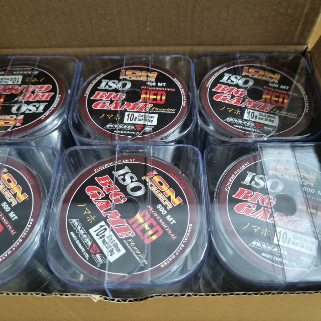 Cước câu cá 500m ion power xám khói tàng hình dây câu cá siêu vip