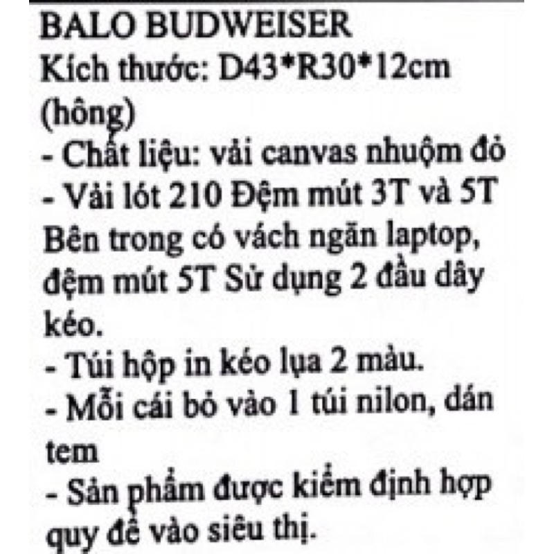 BALO BUDWEISER - Gift