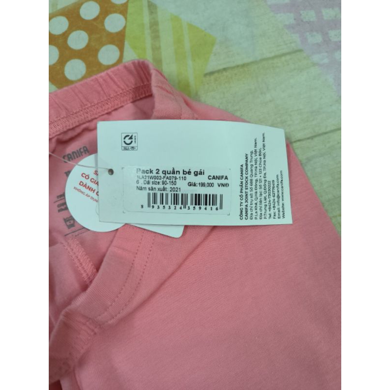 Pack 2 quần mặc nhà bé gái Canifa