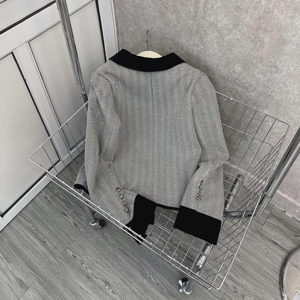 BIGSIZE ÁO DẠ PHỐI NHUNG - 19735