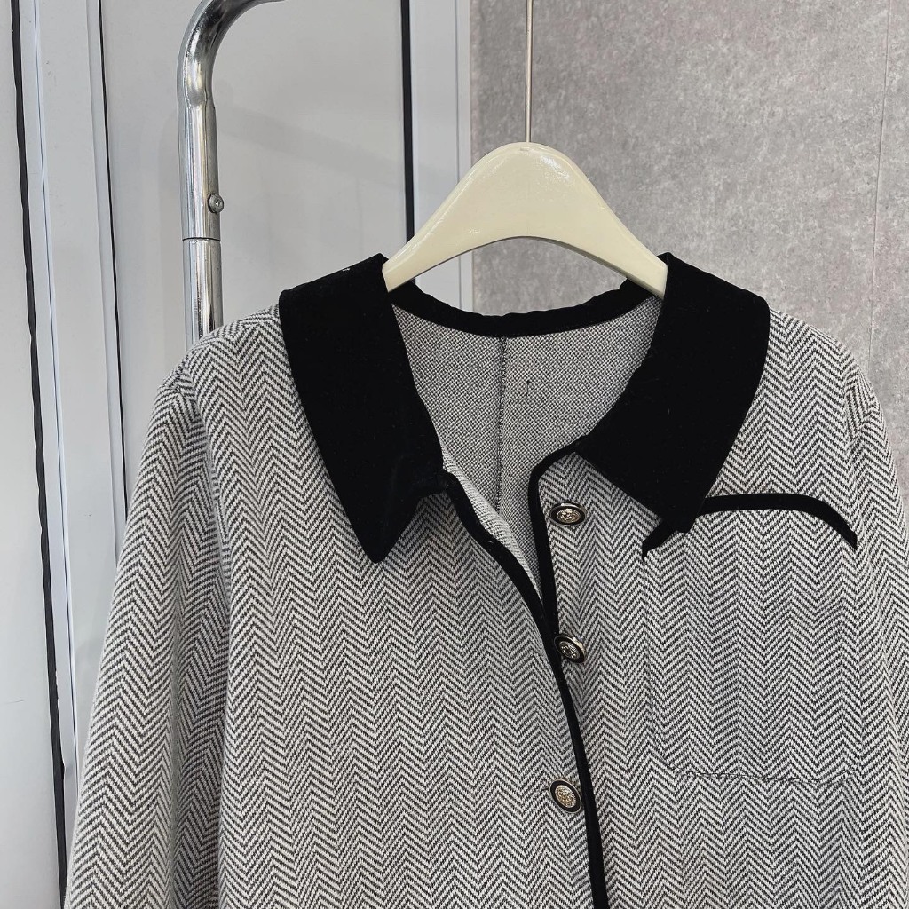 BIGSIZE ÁO DẠ PHỐI NHUNG - 19735