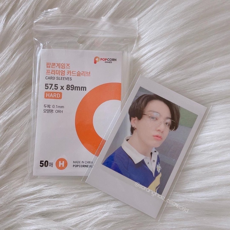Sleeve Popcorn bọc card siêu dày bảo vệ,  bảo quản card Kpop, Blackpink, album lomo, card toploader