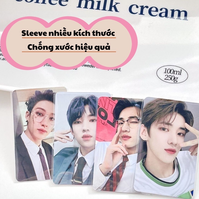 Sleeve Popcorn bọc card siêu dày bảo vệ,  bảo quản card Kpop, Blackpink, album lomo, card toploader