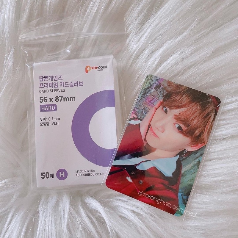 Sleeve Popcorn bọc card siêu dày bảo vệ,  bảo quản card Kpop, Blackpink, album lomo, card toploader